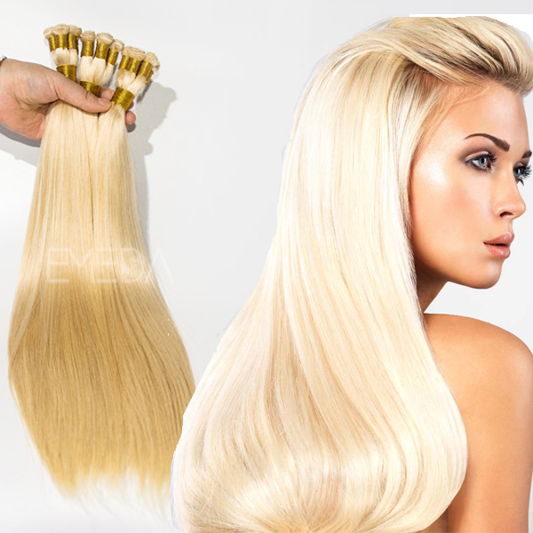 Bleach blonde hair extensions YJ88